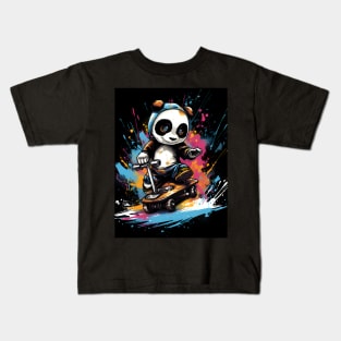 Skate Panda Kids T-Shirt